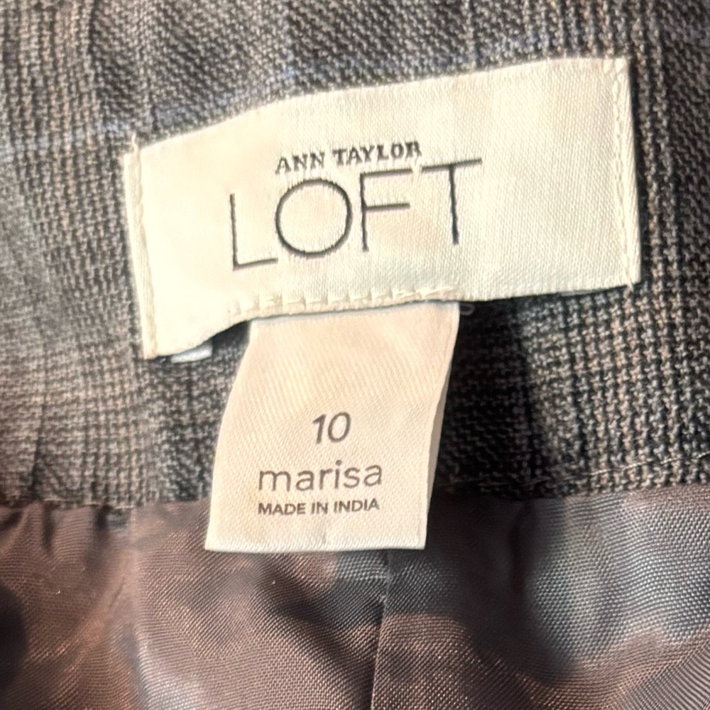 ANN TAYLOR Classic Lined Gray Dress Pants - Picture 10 of 13